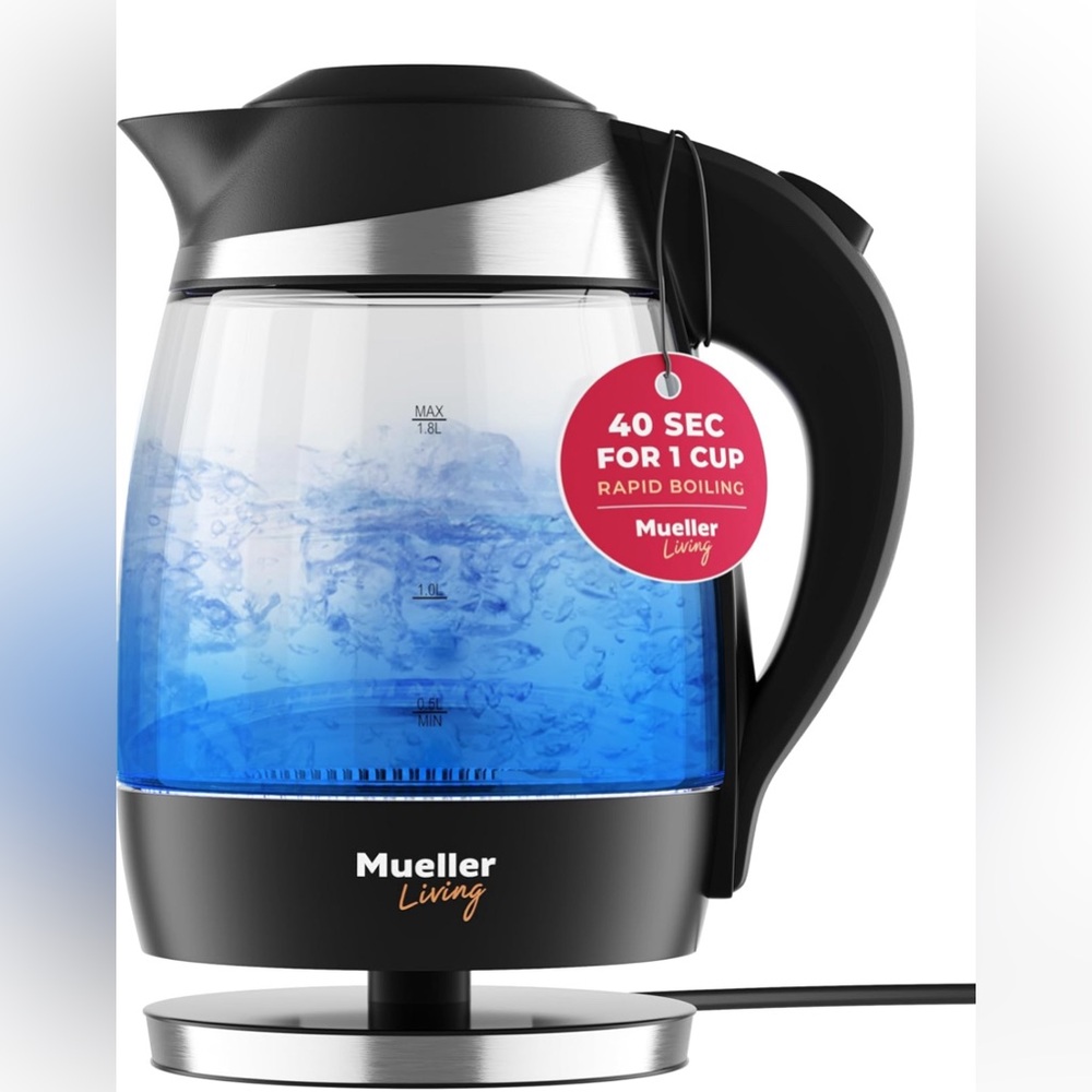 SOLD-Mueller Glass Electric Kettle (NIB)